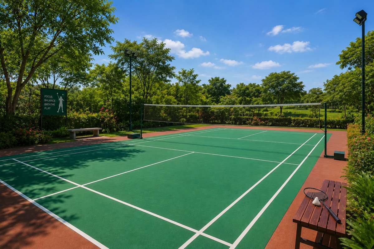 Badminton Court — illustrative campus vision